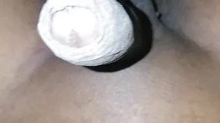 As soon as I came back from the office I reminded my aunt to masturbate with the long dick and put some cum in the dick