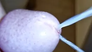 Cumshot in Slow Motion and Moaning