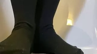 I piss in my first one pantyhose