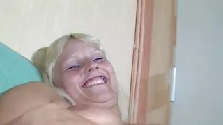 With her pussy stretched out by the sex toy she feels