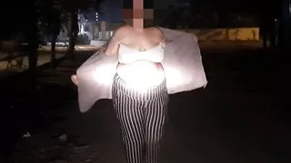 Public place topless on the road part 2