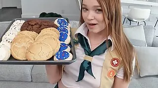 POVD Motivated Teasing Girl Scout Cookie Girl Fucks Big Dick
