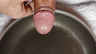Masturbating and cumming big loads on a pan, should I eat i all?