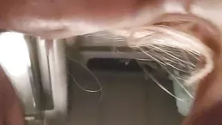 Black girl slobs on white dudes knob