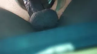 Big lip ebony suck my dick from a nice view. Her big lips feel good wrapped around my dick.