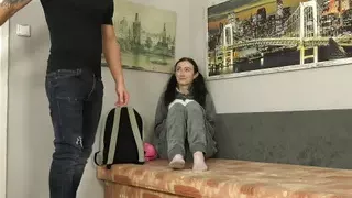 Naughty babe got a hard cock