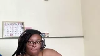 Big titty girl teases you while she games
