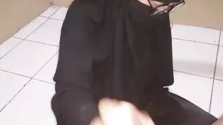 My wife give handjob for husban bos