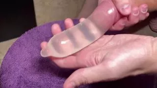 Condom With Water Filled With Cum