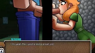 HornyCraft Minecraft Parody Hentai game PornPlay Ep.16 The witch is collecting my sperm to make potion