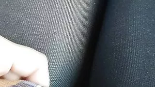 Touching myself in the Uber