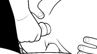 her ass and pussy gets two cocks to fuck hard - comic