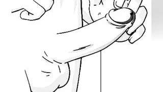 Masturbation on camera in front of my girlfriend, showing me her cute ass - comic