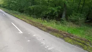 Titslapping in the middle of the road