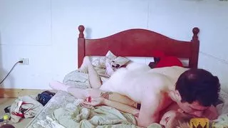 After the party, Latina is fucked with her skirt above the waist and stockings, she gets very wet part 4