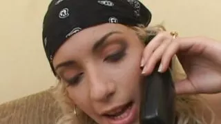 The transgressive and nymphomaniac blonde loves interracial