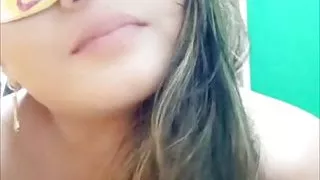 Sarita's first presentation, homemade casting touching her tits and maiden's vagina