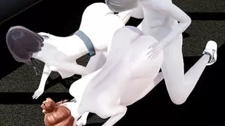 Hentai Uncensored 3D - 2 Girls Fucked by Futanari