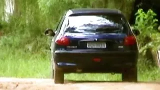 A horny young couple has sex in a car in the middle of