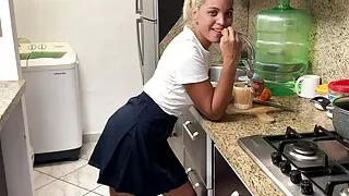 Girl Takes Old Pervert's Deal to Never Cook Again