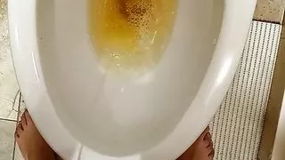 The student waited for the toilet for 2 hours and still managed to pee from a big dick #11