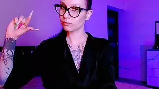hot Mistress make asmr with her claws