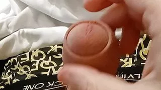 Fingering his cock with thoughts of deep blowjob from my cousin  #11