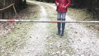 Outdoor with shiny Boots