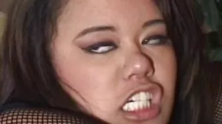 Oriental brunette who loves anal sex enjoys like a bitch