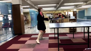 ミニスカノーブラ初卓球！彼女が上手くてビックリ！パンチラというよりモロだしに！どうりでみんなんがジロジロ見てたと思った　/日本人カップル/熟女/素人/パイパン/巨乳//無修正/変態 /露出/パンチラ