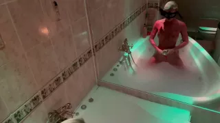 Playing With A Rubber Dick In The Bathroom