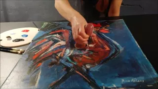 Cock Milking Painting With A Cum And Colors