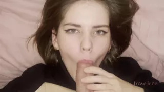 Shoved A Dick In Her Mouth When She Didnt Expect It And Cum On Her Tits Pov