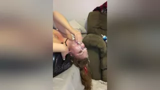 Pounding Stepsisters Throat Til She’s Sloppy