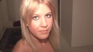 Blonde Teen Slut Teases Her Pussy