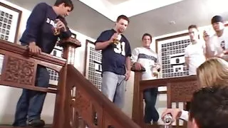 Hot sexy orgy for american cheerleader in heat