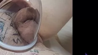 Pumping tattoo slave cock, breast. korean femdom 001