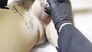 Korean Femdom TATTOO testicle Human shit pig 001