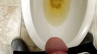 My Thick Cock Pissing #13