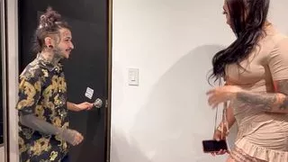 Shemale and two girls fuck a tantaly sex doll