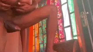 Big teen fucking big black cock after college