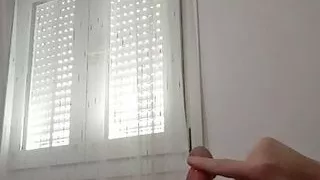 A straight Russian guy jerks off his big cock #12