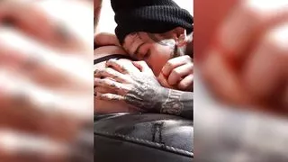 He licks my tight vagina and, he fucks me in four like a bitch