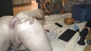 3 inch buttplug with huge gape and lots of farting