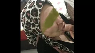 the turkish old woman gives her young lover a blow job
