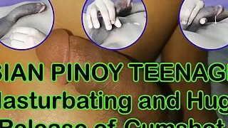 ASIAN PINOY TEENAGER - Did a very nice Masturbation with Load of Cumshots