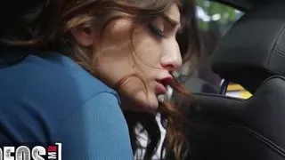 Slutty Jezebeth Is Ready To Get Down And Dirty On Johnny's Eager On The Back Of Her Car - Mofos