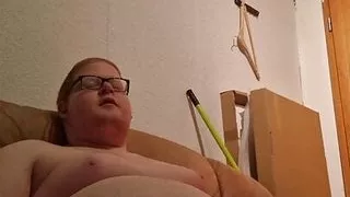 Fat Ginger Naked on the couch
