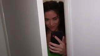 Gagging petite stepdaughter fucked in POV by stepfather