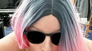 Sucking  and fucking in living room